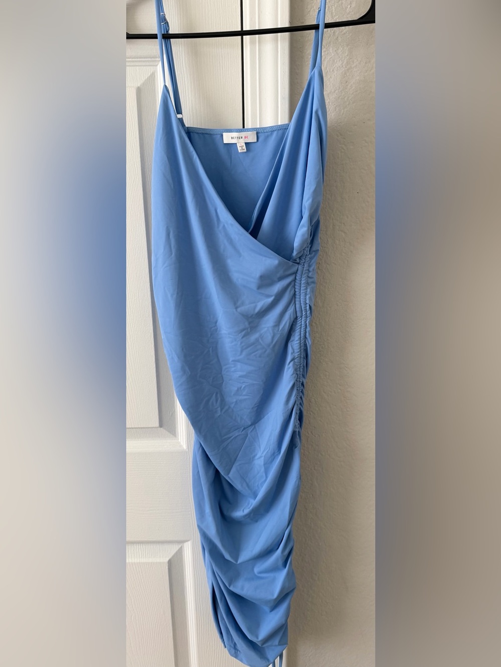 Better Be Sky Blue V-Neck Dress